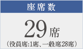 座席数29席