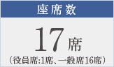 是席数17席